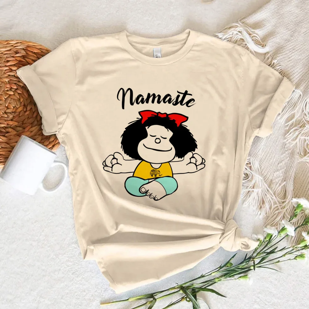 

Mafalda tshirt women Y2K manga comic top female harajuku manga funny clothing