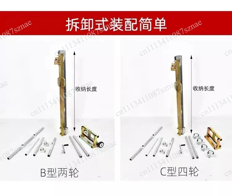 Portable Folding Manual Stacker Forklift, Lightweight Unloading Lifting Handling for Lifting and Transport Work