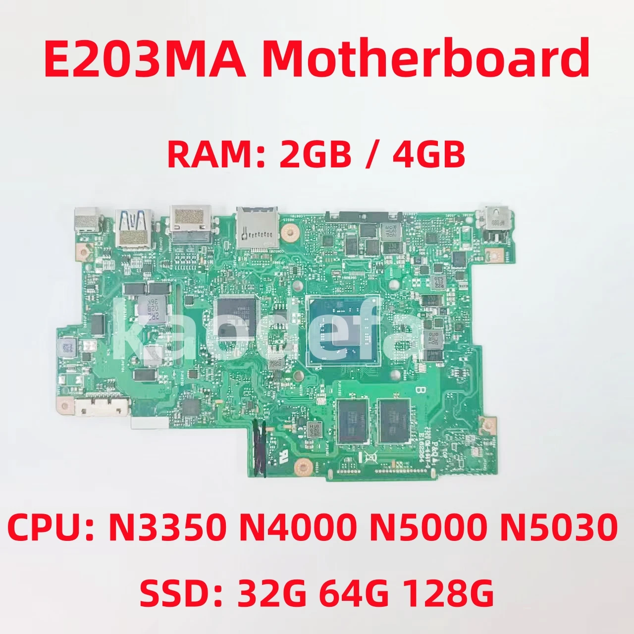 

E203MA для ASUS E203MAR E203MAS E203NA E203NAS Материнская плата ноутбука CPU:N3350 N4000 N5000 N5030 RAM:2G/4G SSD:32G/64G/128G тест ОК