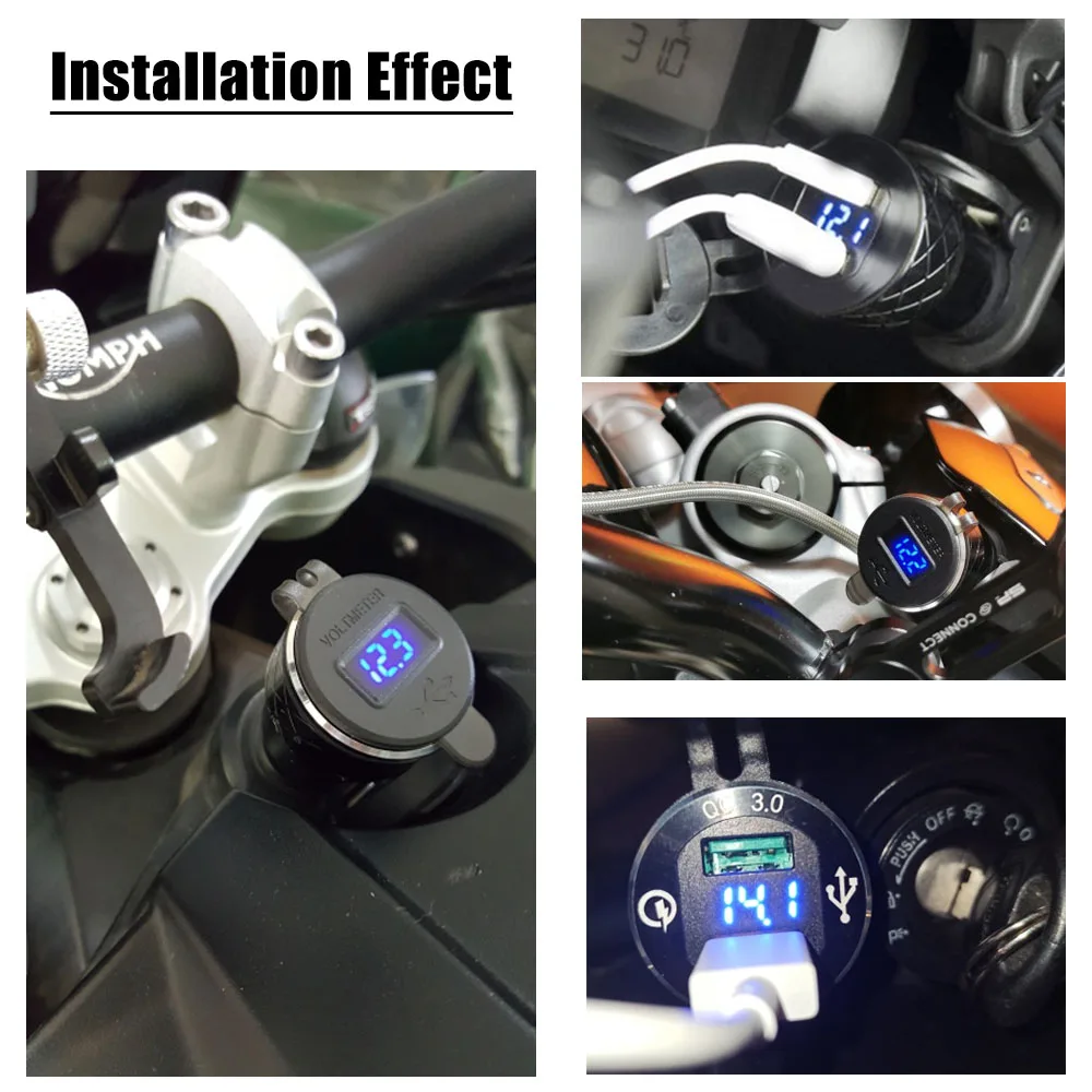 QC3.0 R1250GS Dual USB зарядное устройство 12 В F750GS адаптер питания Hella DIN S1000XR розетка для BMW R1200RT F900R G650XGS R1200GS ADV F800R