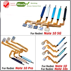 NEW Tested For Redmi Note 10 4G 5G 10 Pro 10s Home Return Key Menu Button FingerPrint Touch ID Sensor Flex Replacemen Parts