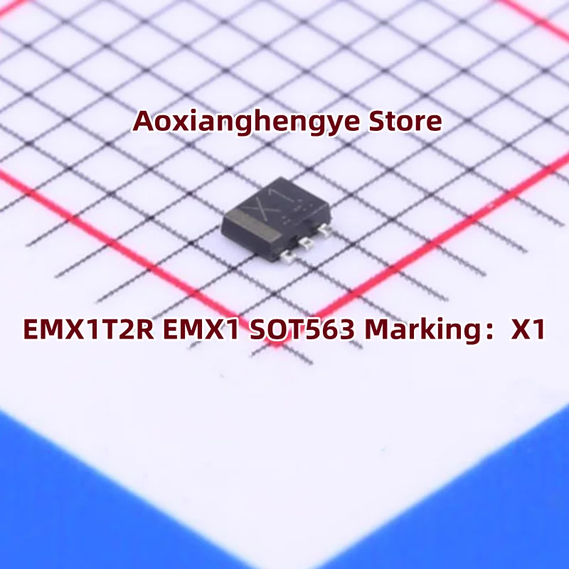 20PCS EMX1 EMX1T2R SOT-563 ( Marking:X1 ) General purpose transistors (dual transistors)