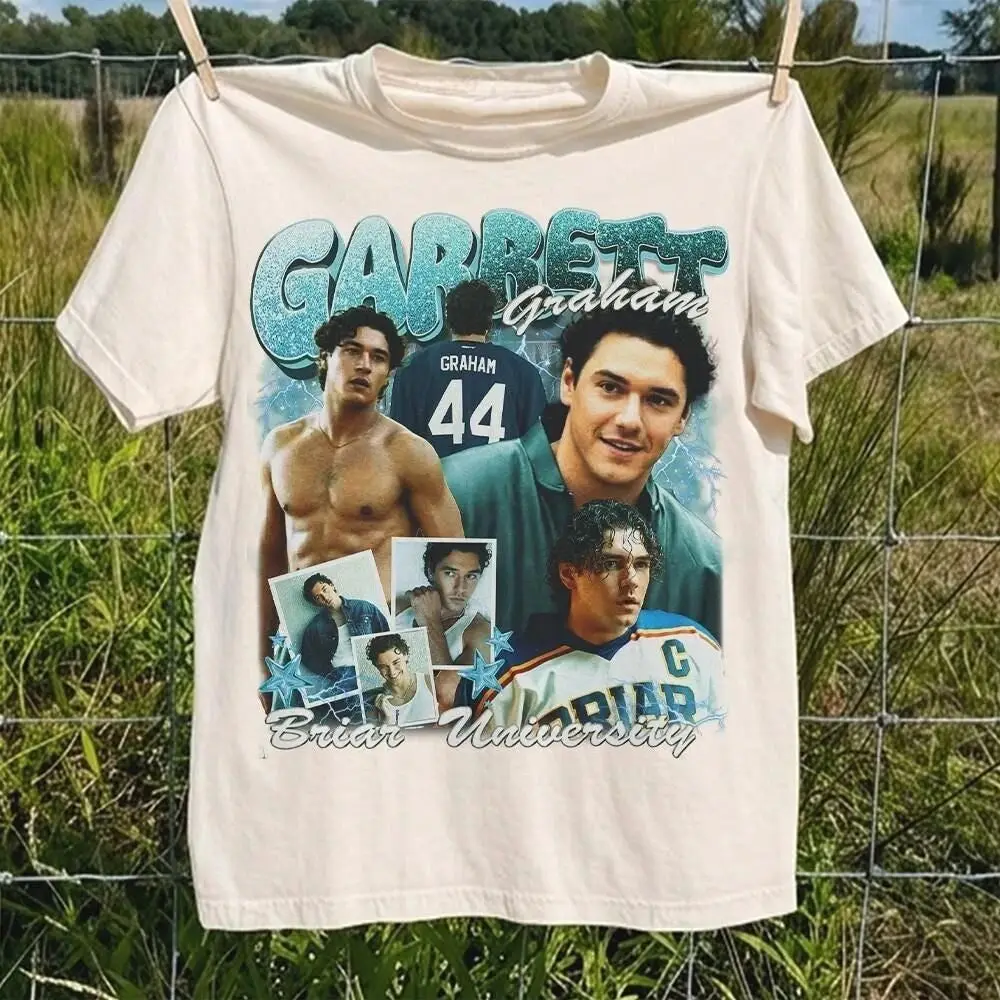 2026 Summer New Off-campus Briar University Garrett Graham No.44 T-shirt Men Women Fashion Casual Oversized Street Y2K T-shirt
