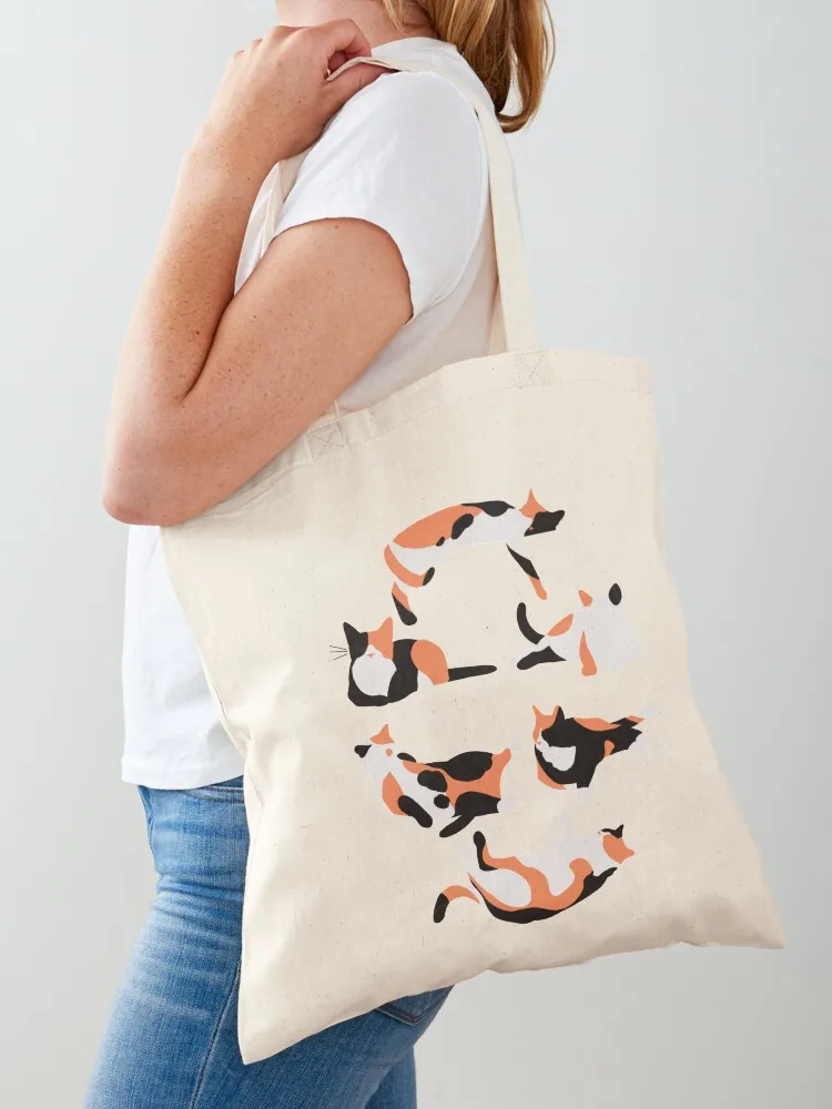 

Calico Cats, Graphic Calicos, Calico Lovers, Calico Cat Mom Tote Bag Canvas bag Shopper bag reusable grocery bags