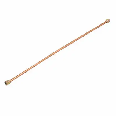 G1/8 Hex Nut 400 Length Air Compressor Exhaust Tube Replacement Copper Tone