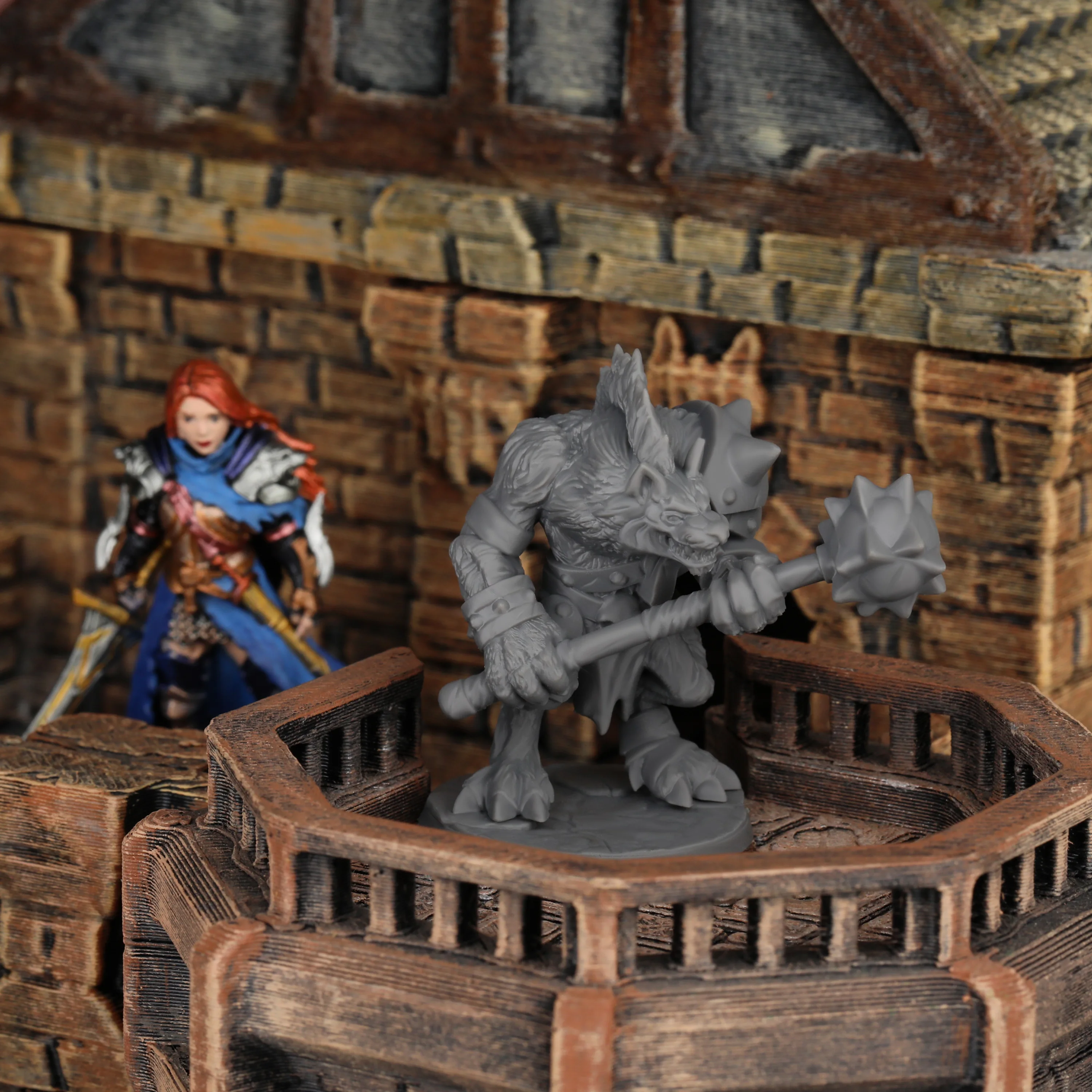 Fantasy Gnoll Warrior Miniature - RPG Board Game Piece, Tabletop Game Room Decor & Collectible Gift for Friends