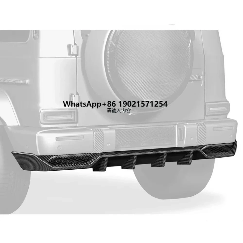 

Rear Dry Carbon Fiber Rear Bumper Lip Diffuser for Mercedes Benz W464 G Class G63 G500 Rear Splitter Spoiler Protect Bumper