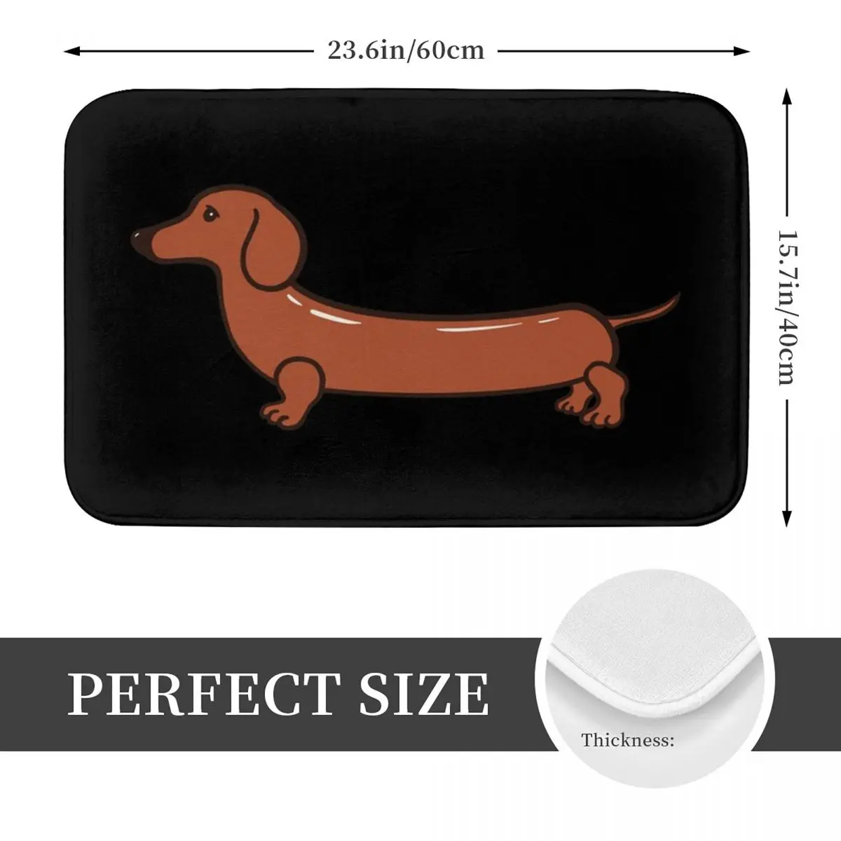 Sausage Dog Puppy Funny Dachshund Doormat Anti-skid Bathroom Floor Mats Home Entrance Rugs Kitchen Living Room Carpet Footpad