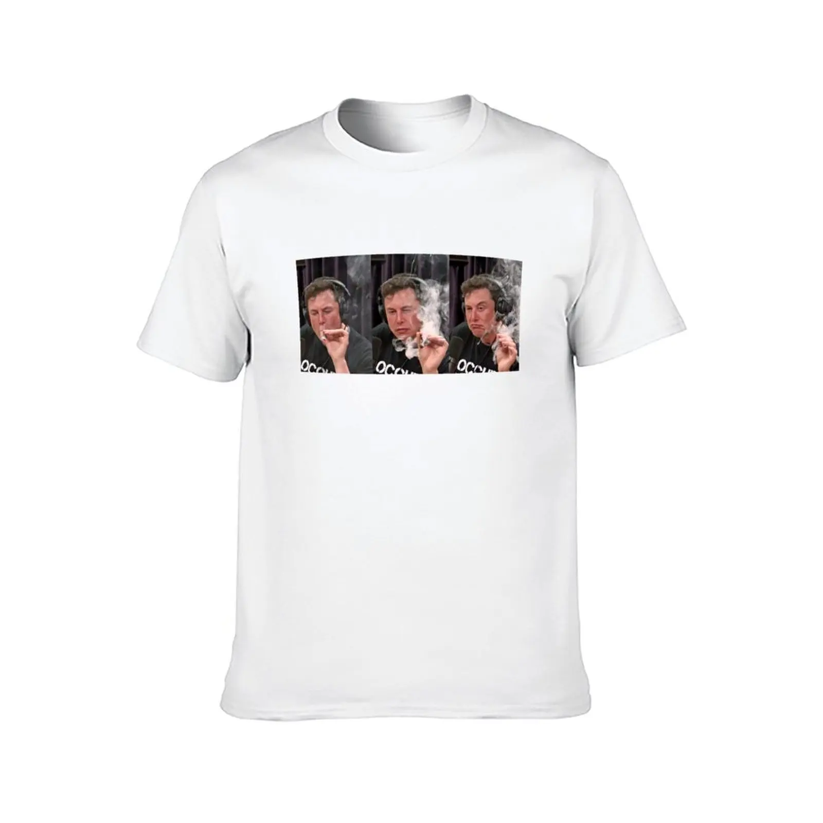 Elon Musk Smoking Weed On Joe Rogan Experience Picture T-Shirt man graphic t shirt T-Shirt