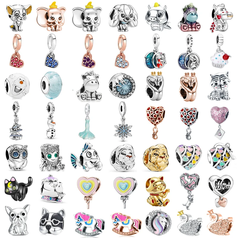 Contas Apropriado para Original Pandora Pulseira, Elefante, Cachorro, Cão, Gato, Presente Da Jóia, Nova Moda