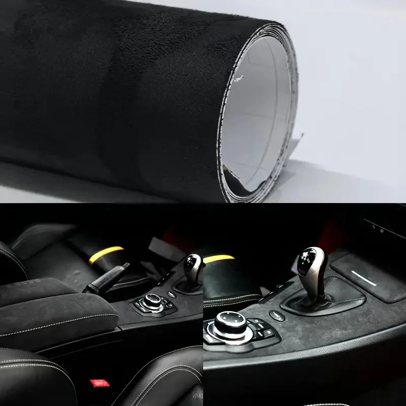 

​30x100cm/50x300cm Self-Adhesive Velvet Flocking Fabric Sticker Washable Multi-Function For Car Interior DIY Decoration