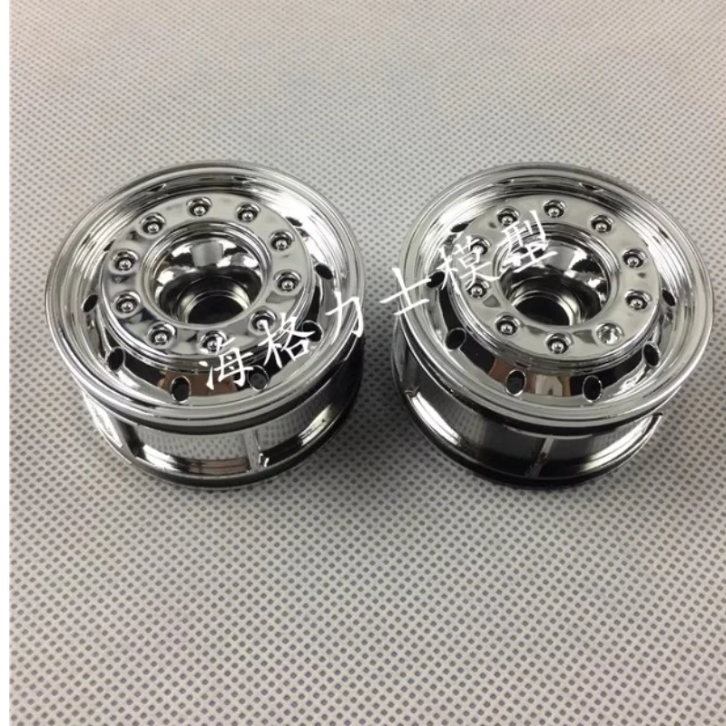 Plastic Plating Wheel Hub for 1/14 Tamiya RC Truck Car Scania 770S BENZ 3363 VOLVO FH16 MAN Diy Parts Toys