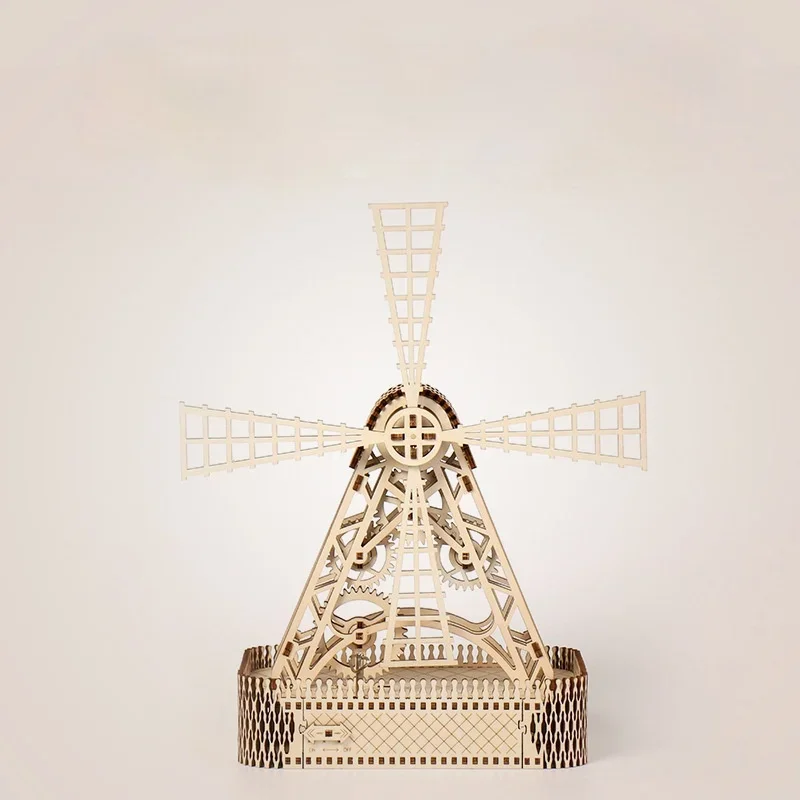 

DIY деревянная игрушка для сращивания, модель в сборе, ветряная мельница, сборка игрушек, подарки для детей и взрослых
