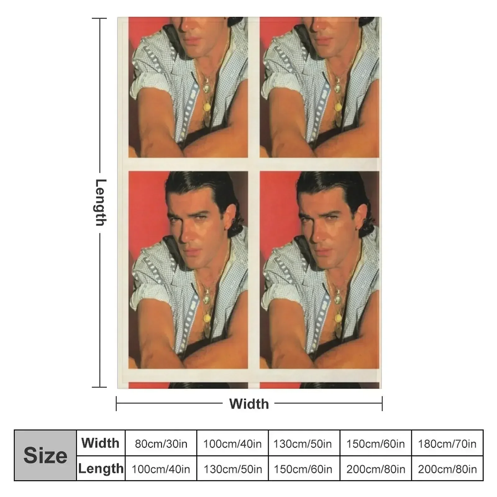 Antonio Banderas young Throw Blanket