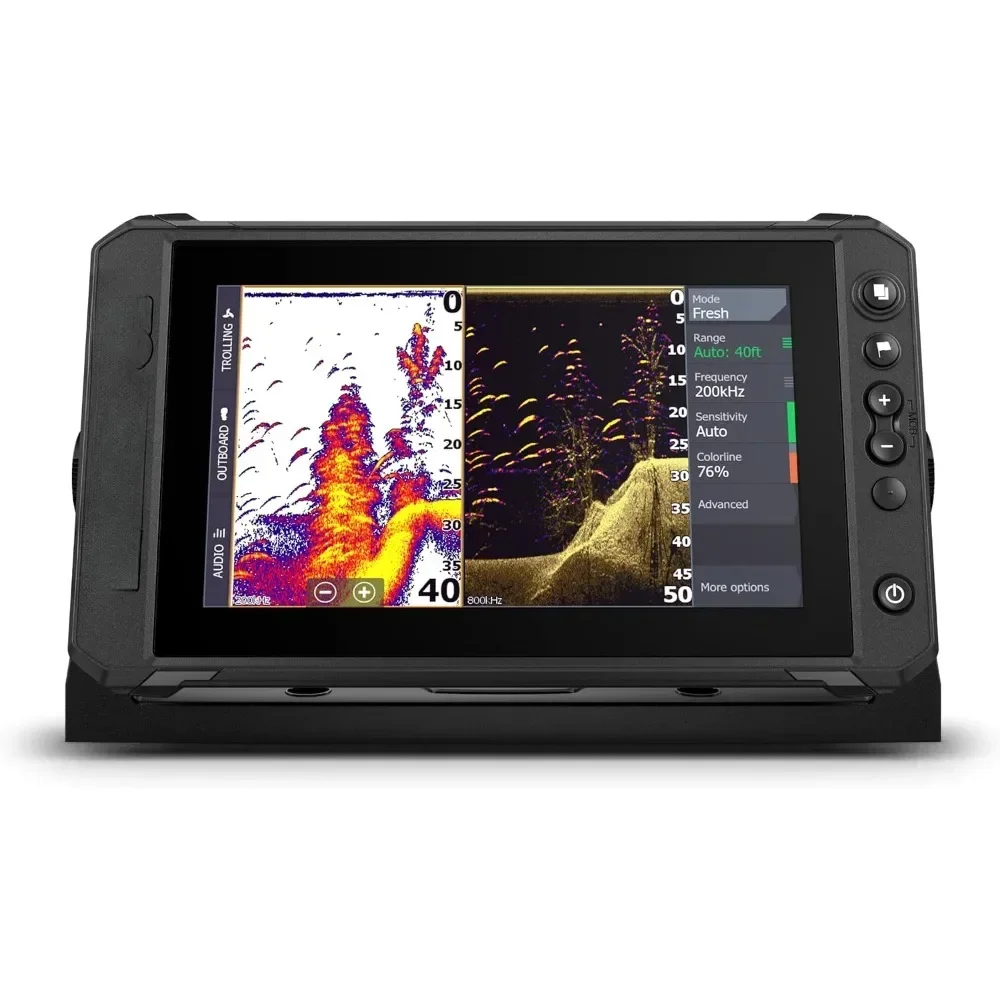 Elite FS 9 fish find with Active Imaging 3-in-1 Transducer, Preloaded C-MAP Contour+ Charts