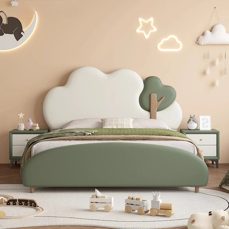 

luxury cosy Children's bed 150x200cm 180x200cm king bases and frames modern Single bed with headboard beds furniture for home