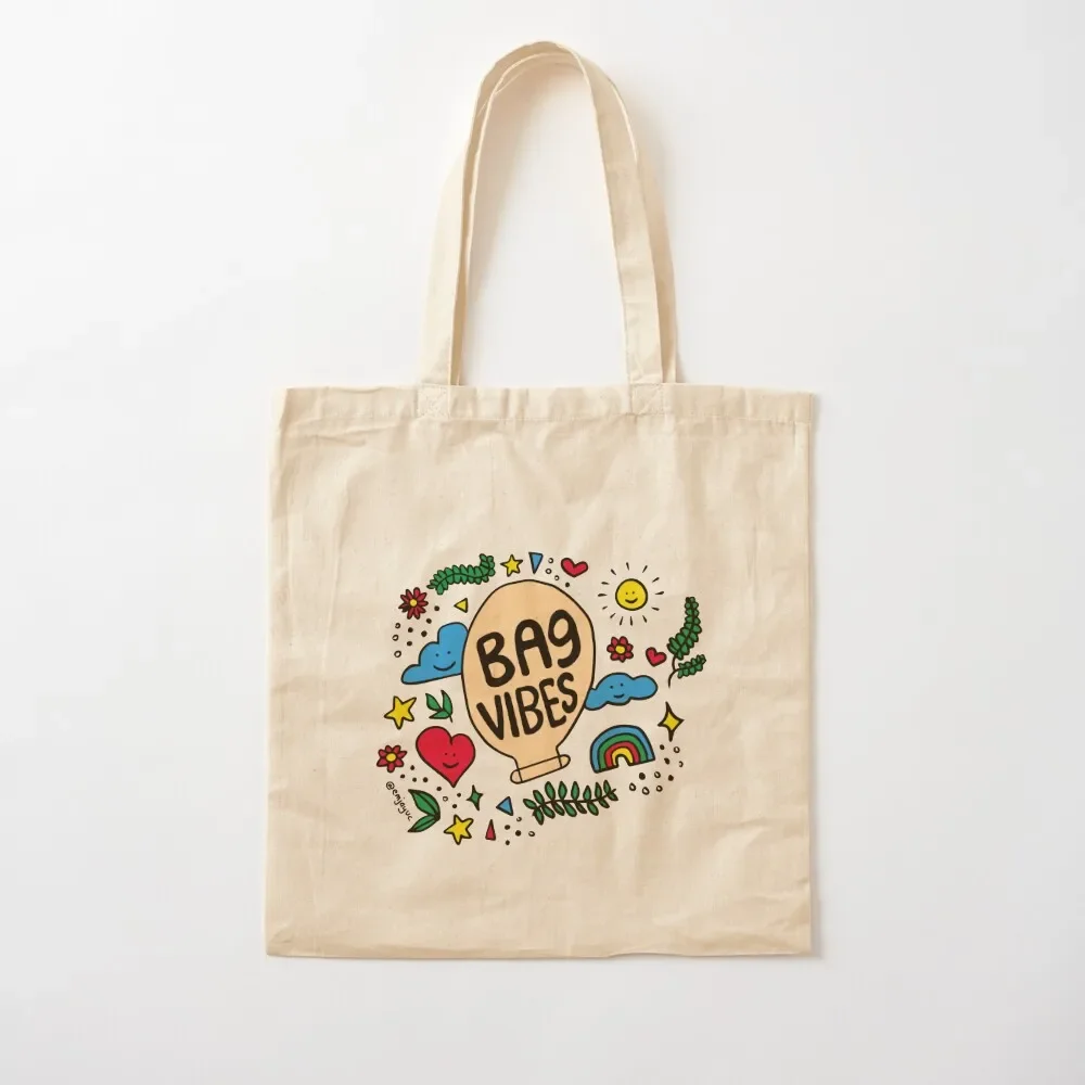 

bag vibes Tote Bag shopping trolley bag Cloth