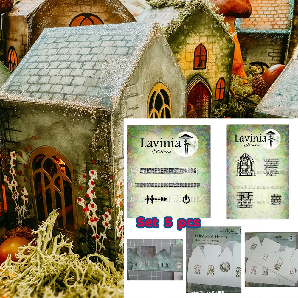 August 2026 Lavinia Stamps Midnight Coven 17-teiliges Halloween-Hexen-Silhouette-Set mit Klarsichtstempeln für Scrapbooking, Kartenherstellung, DIY-Bastelarbeiten und Dekoration