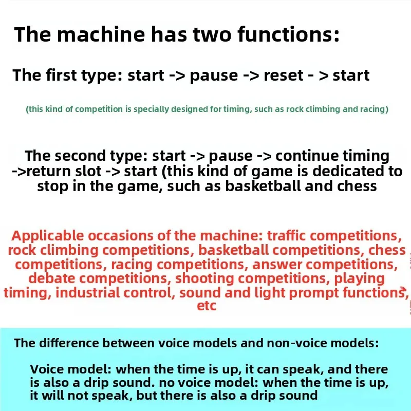 Multipurpose LED Digital Timer - Rechargeable Wrist Stopwatch Countdown Counter For Competitions, Training, Speech