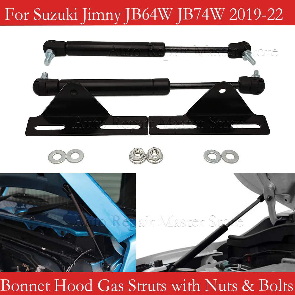 Damper for Suzuki Jimny (JB64W/JB74W) 2019-2022 Front Hood modify Refit Gas Spring Lift Supports Struts Rod Arm Shocks