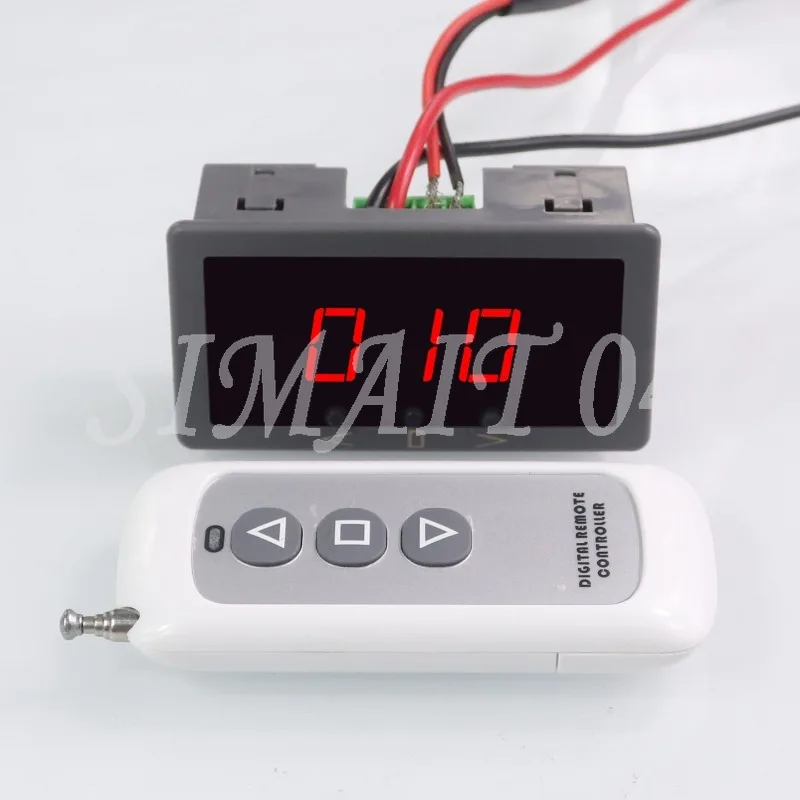 Wireless Remote Control Digital Display Governor 6V12V24V5A Switch PWM DC Motor Governor Controller