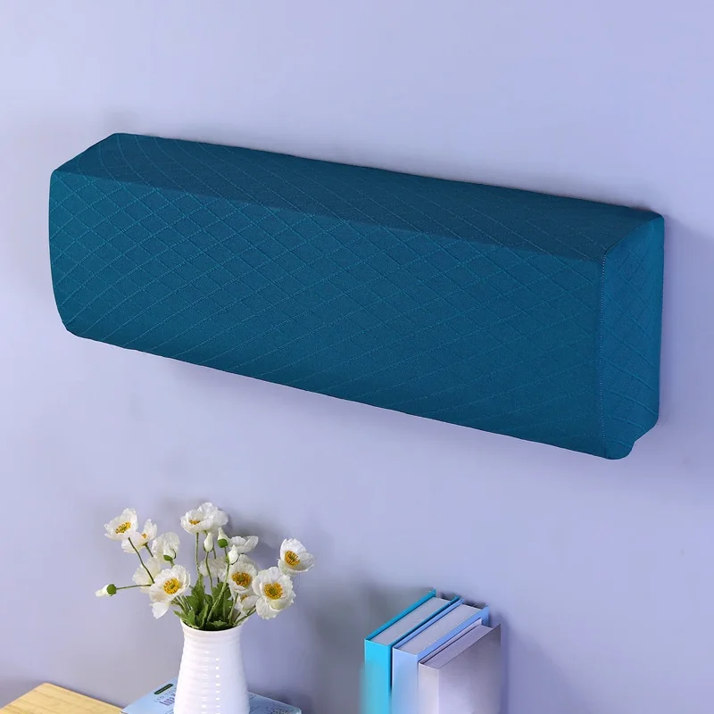 Bubble AC Housse d'intérieur pour climatiseur d'intérieur pour été et hiver, protection murale de climatisation, lavable, rouge vin, taille M