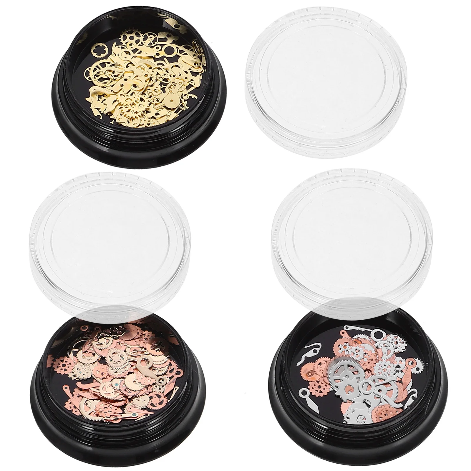 

3 Boxes Steampunk Gear Metal Alloy Mix for DIY Pendant Scrapbooking Resin Charms Steampunk Gear Pendant Filler