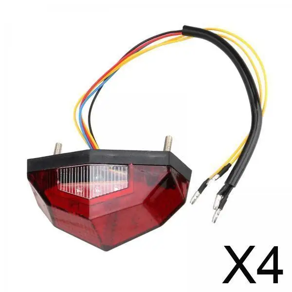 

Custom Motorbike Rear Tail Light LED Turn Signal Stop Lamp Universal Fit for Cafe Racer Street Motorcycle