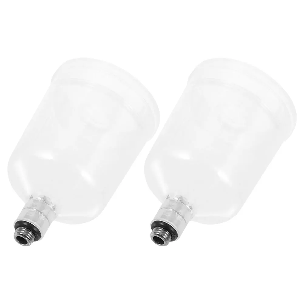 

2Pcs Airbrush Paint Cups Plastic Detachable Spray Pot Refillable Paint Container for Precise Airbrush Painting Supplies