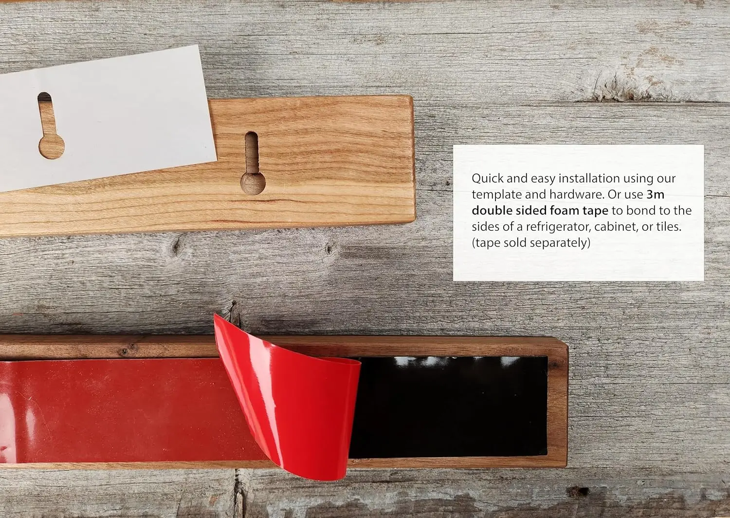 Tira magnética de suporte de barra de faca de madeira, cereja ou nogueira, 12, 16, 20, ou 24 polegadas (16 polegadas, nogueira)