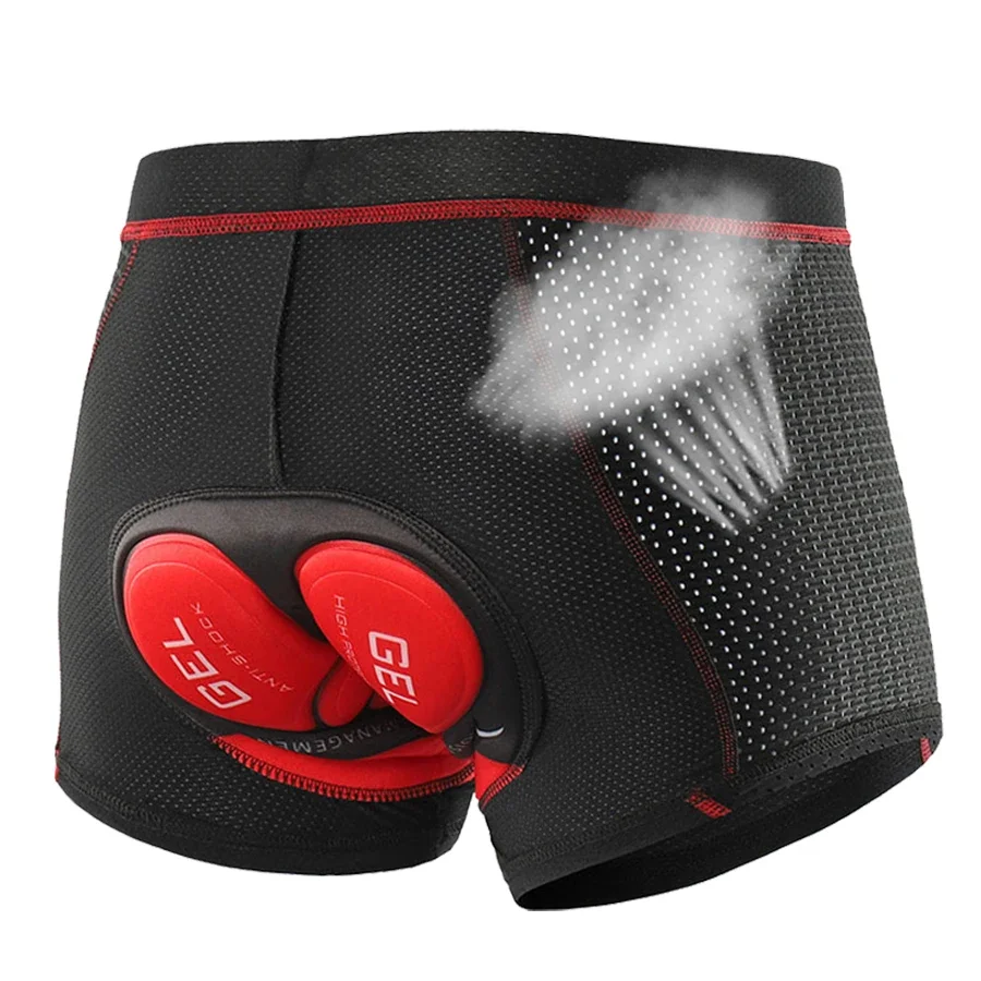 NEWBOLER Breathable Cycling Shorts with 5D Gel Pad for Shockproof MTB Road Bike Underwear