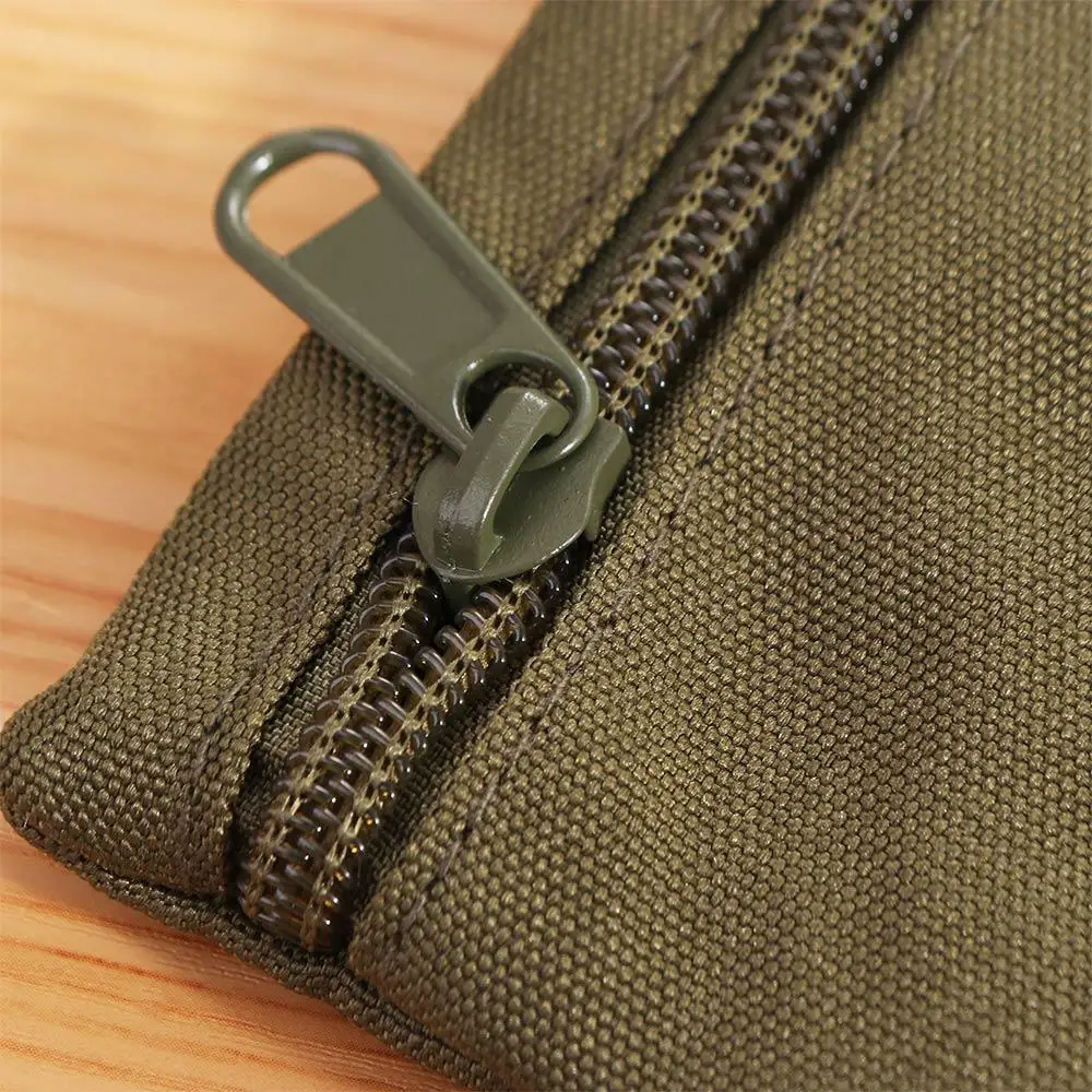 

Square Hanging Neck Coin Purse Zipper Nylon Oxford Cloth Mini Wallet Casual with Lanyard Small Card Holder Sports