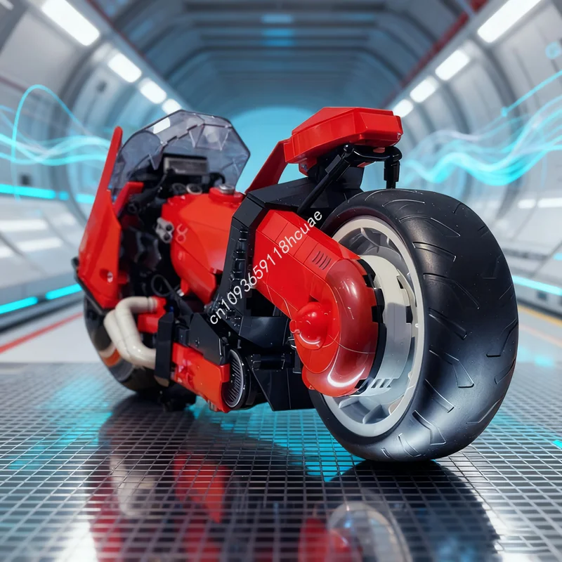 777pcs MOC Akira Bike Systeem Model Bouwstenen Architectuur Monteren DIY Idee Onderwijs Kerstcadeaus Baksteen Speelgoed Kinderen