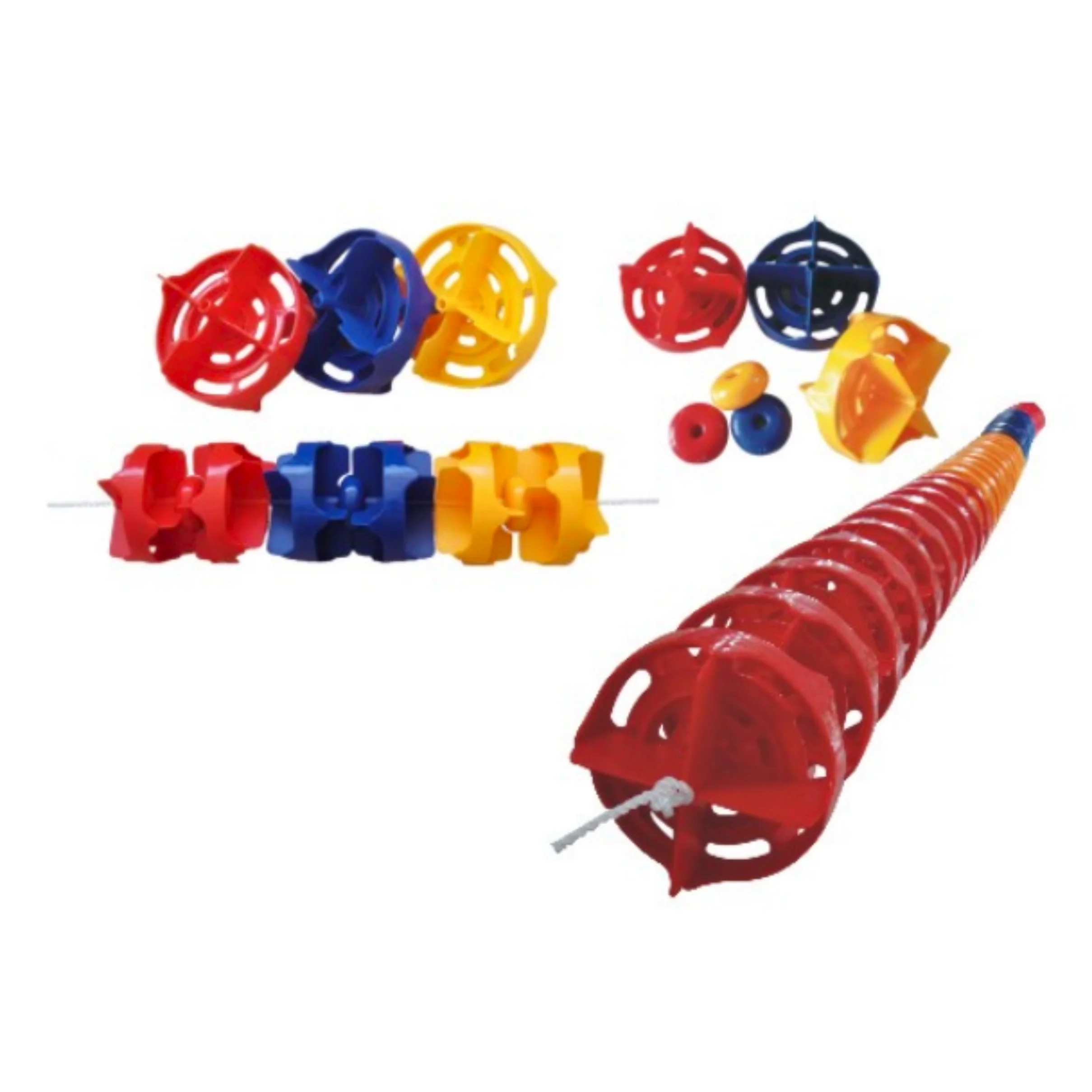 Swimming Pool Lane Lines With A Hook Multiple Colors Anti-ultraviolet Anti-oxidation High-density Low-pressure Polyethylene