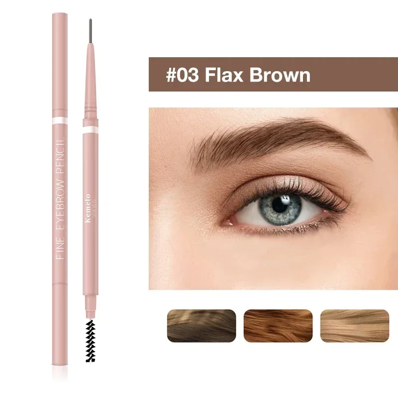 

1.5mm Ultra Fine Double-ended Eyebrow Pencil Waterproof Sweat-proof Long Lasting Professional Eye Makeup Cosmetics