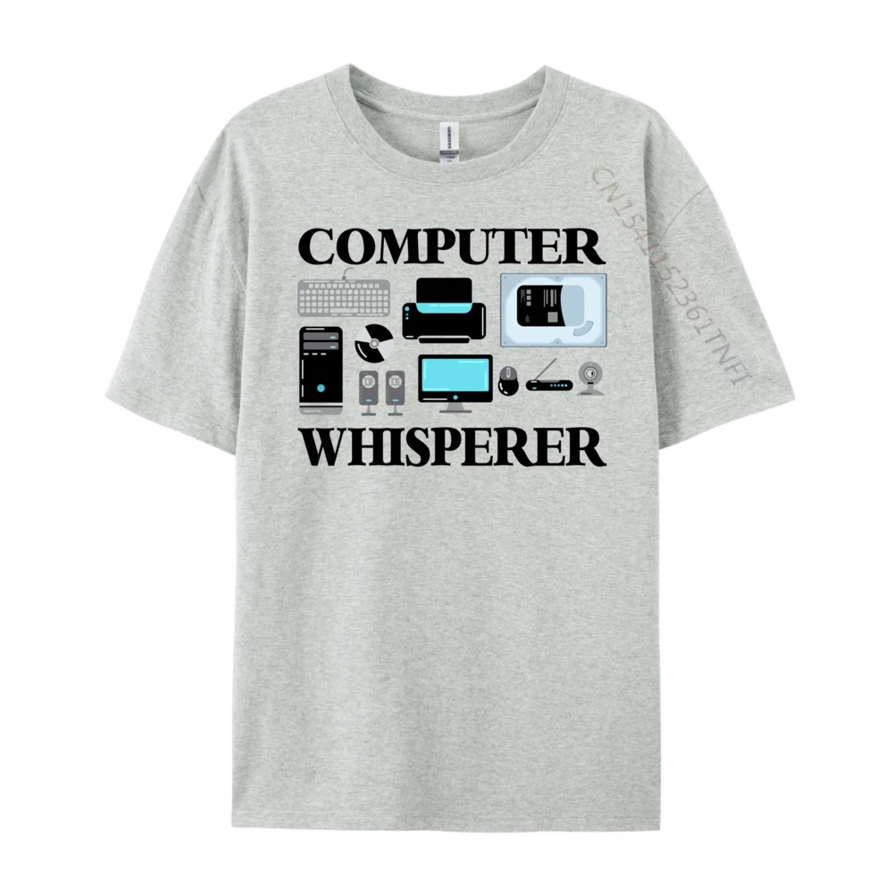 

Computer Whisperer It Tech Support Nerds Geek Компьютерная уличная одежда Рубашки Футболка Винтаж Мужские футболки Высококачественная белая футболка
