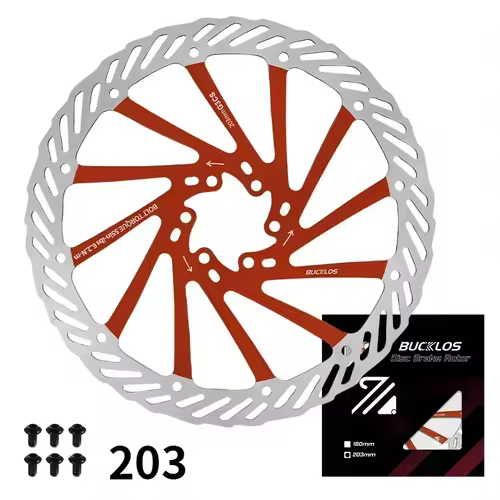 BUCKLOS Ultralight MTB Bike Hydraulic Disc Brake Rotor 160/180/203mm Mountain Road Racing Bicycle Brake Disc with 6 Free Bolts - Image 25