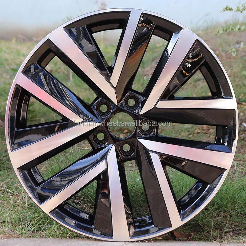 1pcs FBX515 Sample 17x6.5 Inch Lug Pattern 5x100 Spinner Rims For Car Black Machine Face Flow Forming 5 For Bolt Alloy Wheels