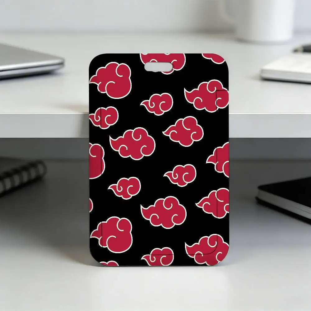 Anime N-NARUTO Akatsuki Itachi Sharingan Transparenter Kartenhalter Mitarbeiter Plastik-Schiebeabdeckung Schlüsselband Arbeits-Geschäfts-ID-Tasche Bus – Detail 4