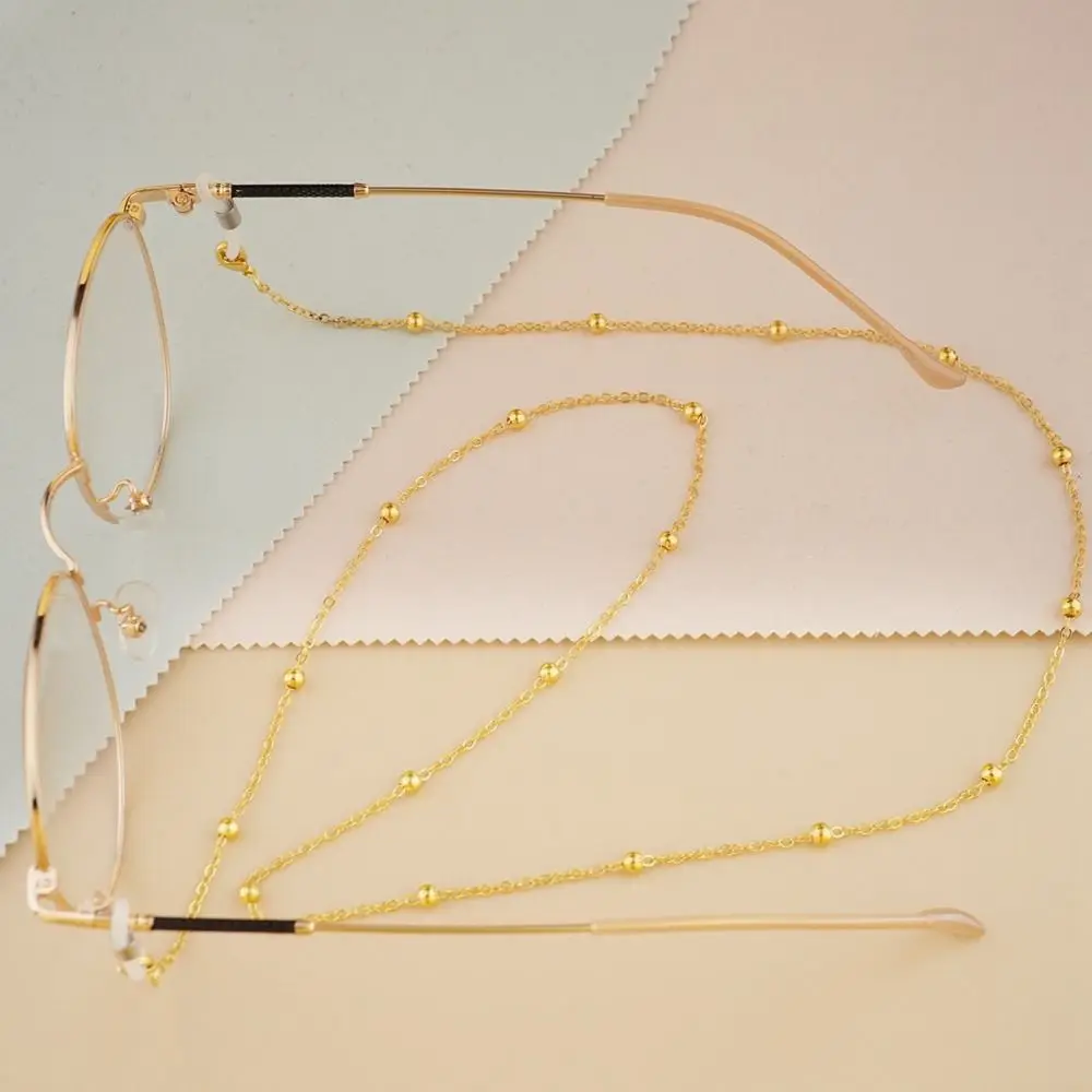 Chain Hanging Neck Beads Chain Anti-lost Neck Strap String Mask Chain Sunglasses Chains Spectacle Cord Metal Glasses Chain