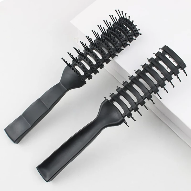 

Professional Anti-Static Hair Comb Brush Black Ribs Hairbrush Massage Comb Salon Hairdressing Hair Care Styling Tool Barber Comb