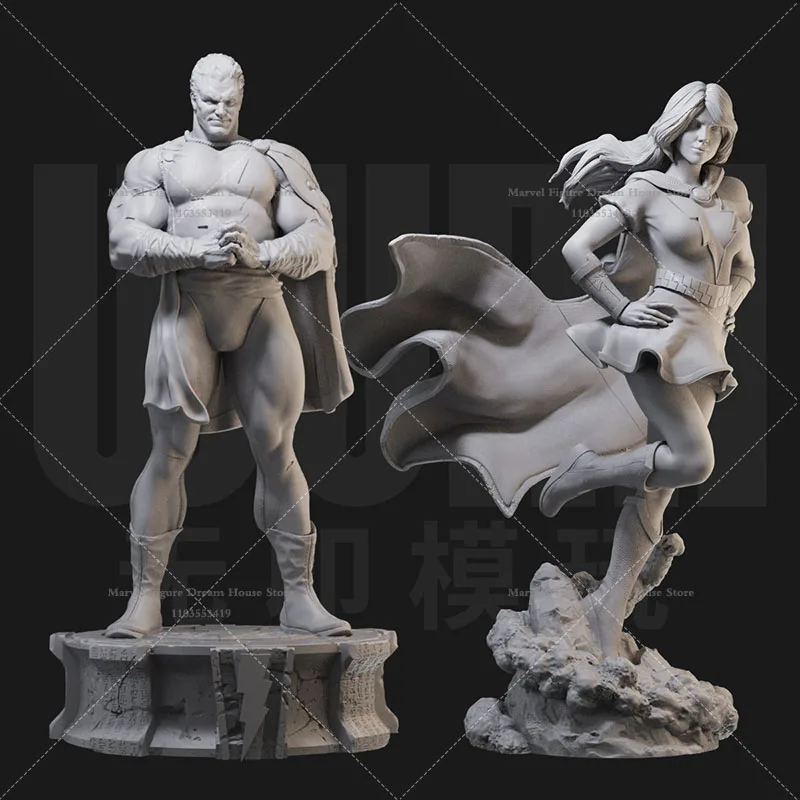 1/24 1/18 Scale DC Thunderbolt Shazam Family Wonder Mary Defenders Of Morality DIY Self-assembled GK 3D Resin Un-panited Doll