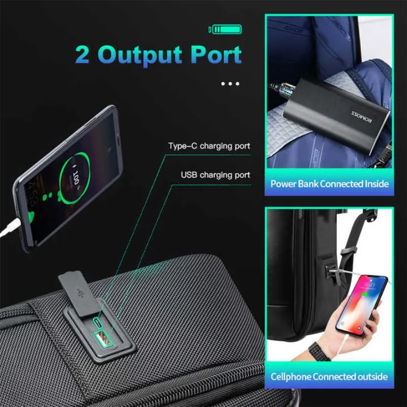 BOPAI  Wholesale Bopai Bsci Expandable Anti Theft Usb Charging Work Office For Men Notebook Smart Travel 15.6 Inch Business Lapt