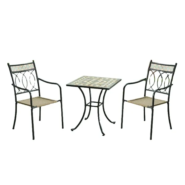 

YOHOModern Design Outdoor Patio Balcony Bistro Set 3pcs Balcony Conversation Outdoor Coffee Balcony Deck Bistro Sets