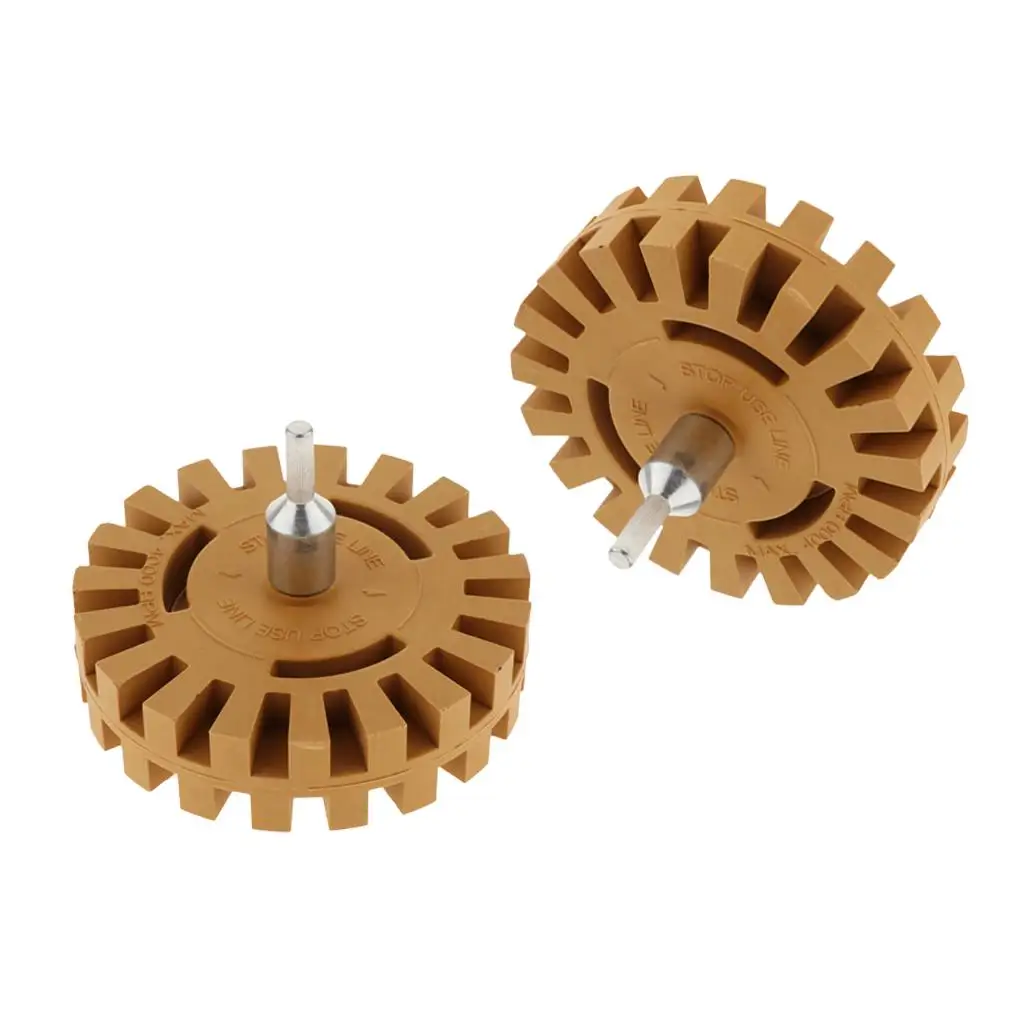 Removal Eraser Wheel Rubber Adhesive Remover Graphics Decal Stripping Tool for Car Workshop Use