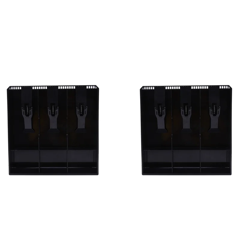 AT29-2X Money Cash Coin Register Insert Tray Replacement Cashier Drawer Storage Register Tray Box Classify Store Black
