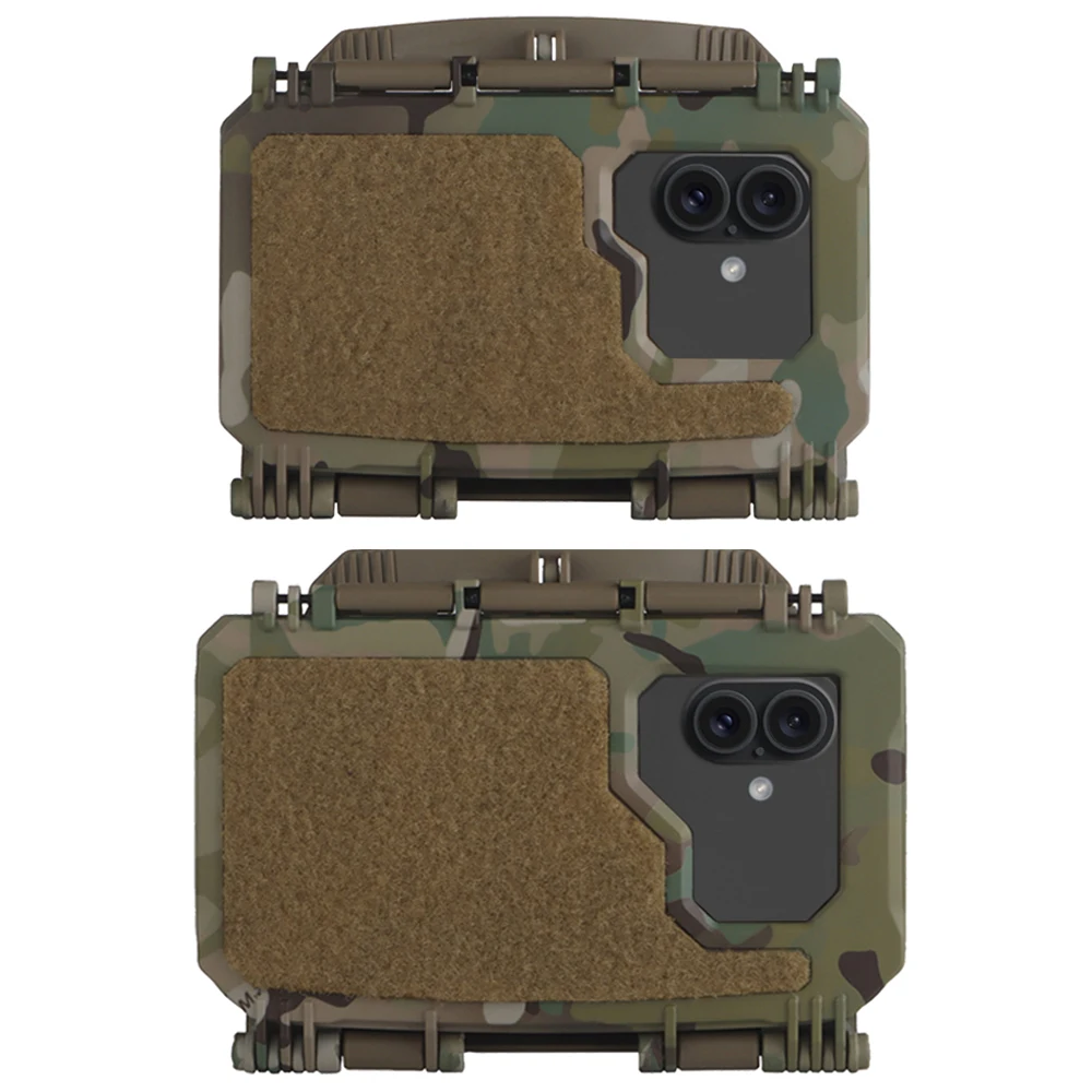 Tactical Phone Case Mobile Phone Admin Map Navigation Holder MOLLE Vest Plate Carrier Chest Protection Box for Smartphone