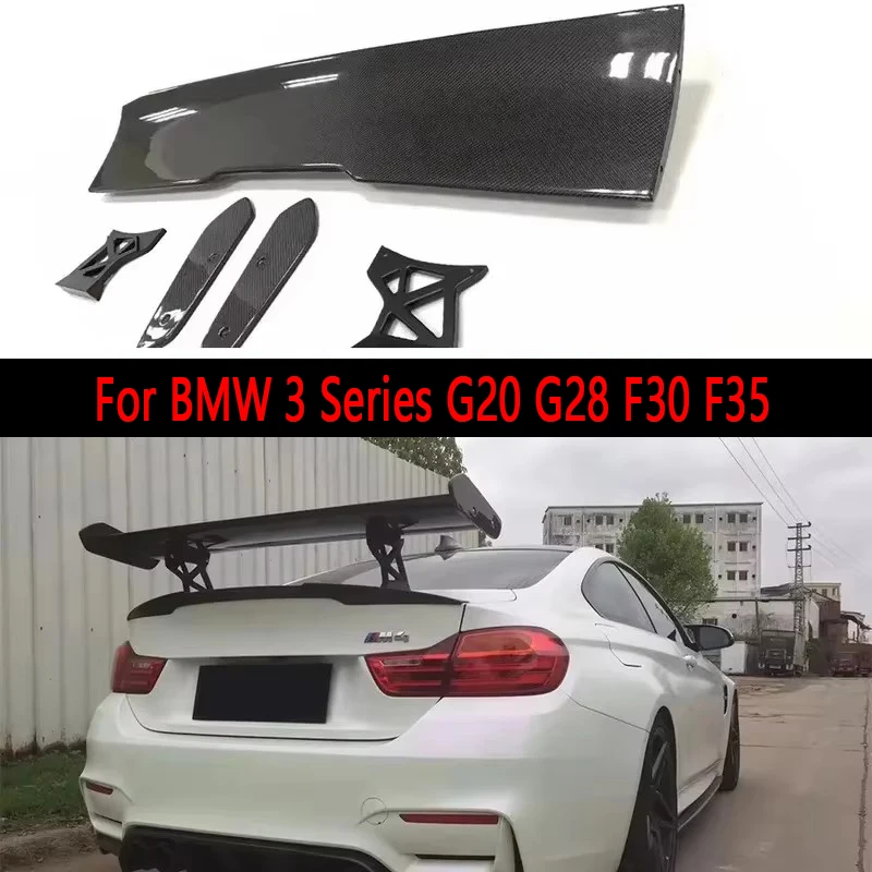 Aileron arrière en fibre de carbone pour BMW Série 3 F30 F35 G20 G28 M3 F80, style GTS, pièces auto