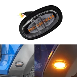 4pcs grille, wheel mudguard, signal light, smoked black cover, amber light, always on. for Ford 2017-2019 Ford F-150 F150 Raptor