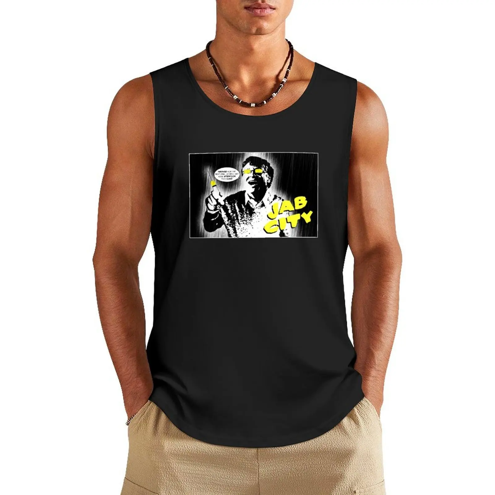 

Jab City — Gill Bates Tank Top sports suits men gym summer 2025 anime